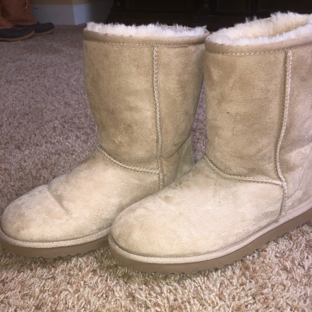 Off white/Creme Ugg Boots - Picture 2 of 5